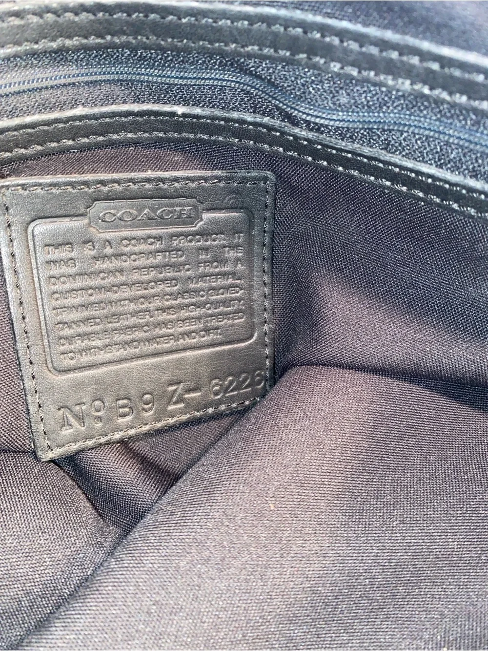 Vintage Coach Aero 1999 Black Nylon Laptop Messenger Bag